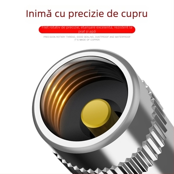 Detector de presiune a pneurilor auto cu capac de avertizare pentru valve, manometru mecanic, modelul 111, intervalul de presiune 2–2.4, potrivit pentru mașini mici și compatibil universal