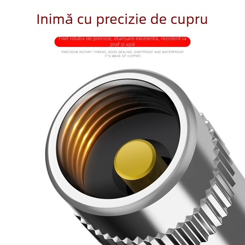 Detector de presiune a pneurilor auto cu capac de avertizare pentru valve, manometru mecanic, modelul 111, intervalul de presiune 2–2.4, potrivit pentru mașini mici și compatibil universal