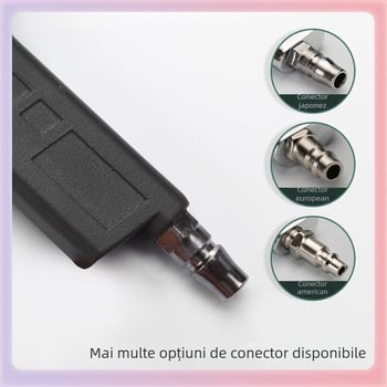 Manometru digital pentru presiunea pneurilor, corp din aliaj de aluminiu, precizie 0.01, interval de presiune 200, unități variabile