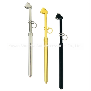 Manometru pentru presiunea pneurilor cu două capete, model 1268, materiale: aliaj de zinc/ oțel inoxidabil/ ABS, interval de presiune 10-150 psi, precizie 1 psi