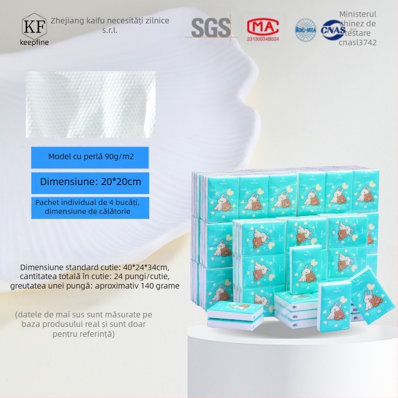 Prosop de față de unică folosință - fibră vegetală, țesătură simplă, suport OEM/ODM, personalizare 7-15 zile