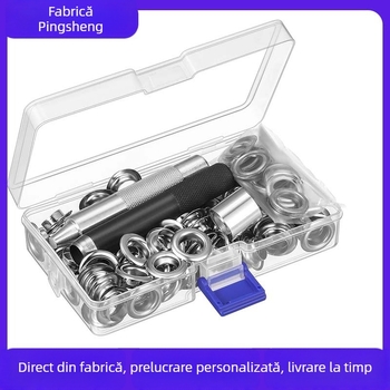 Set de eyelets din cupru și unealtă de montaj, 100 bucăți, 6/8/10/12 mm, pentru piele