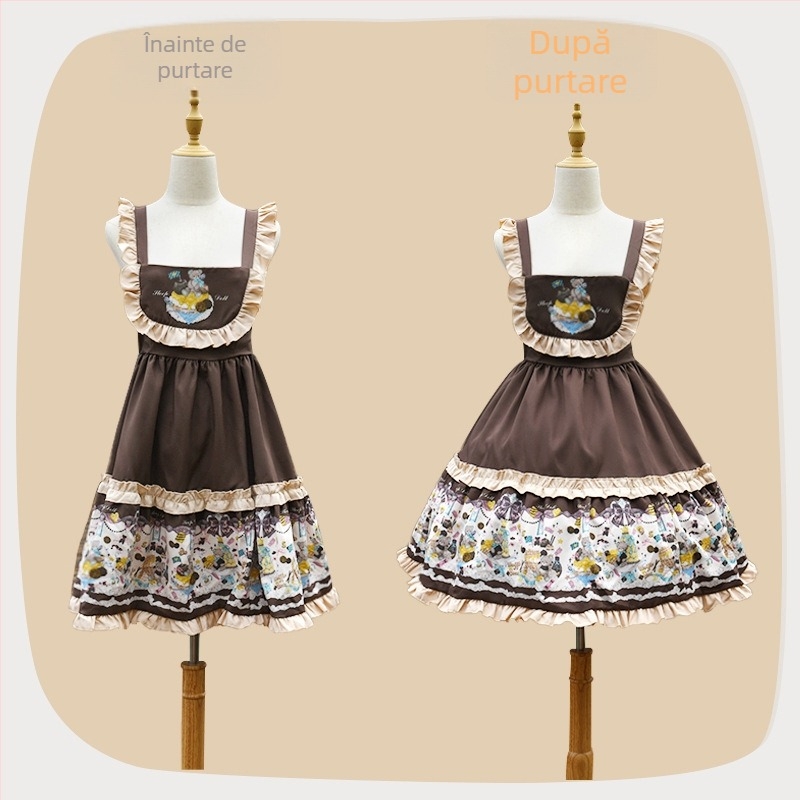 Lolita fustă cu os de pește și bustle, căptușeală internă reglabilă pentru cosplay, fustă tutu (Stil Bustle: inele din oțel duble; Material: mătase bogată; Grupă de vârstă: Adulți; An/sezon: Primăvara 2023)