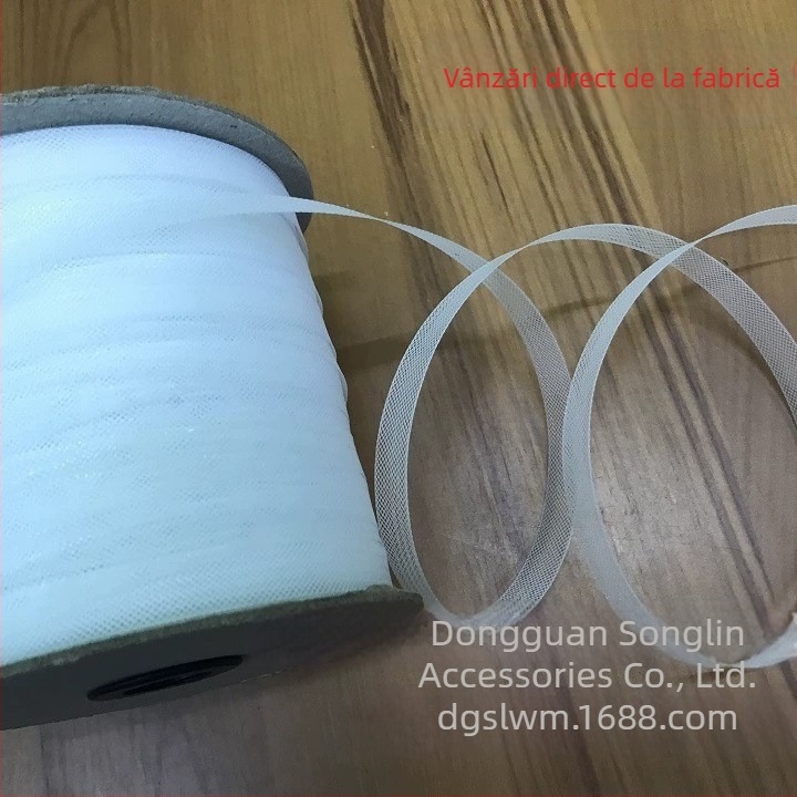 Centură elastică din plasă cu model de coastă de pește pentru rochii de mireasă și fuste de dans latino; material: poliester; potrivit pentru textile de casă și îmbrăcăminte.