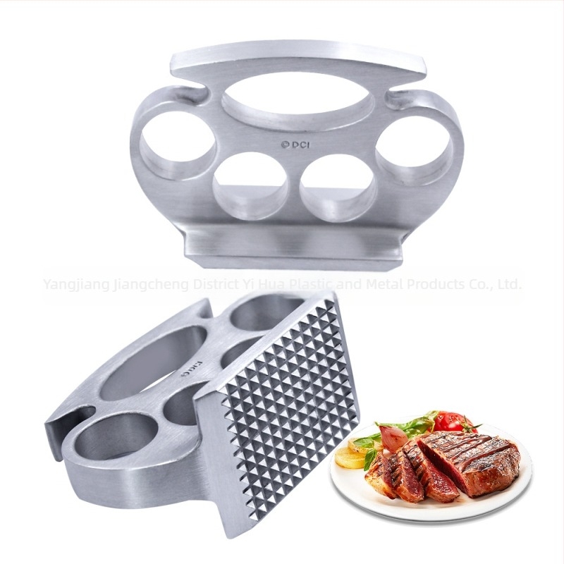 Ciocan pentru carne din aliaj zinc-aluminiu, design inel (Material: aliaj zinc-aluminiu; Tip: ciocan pentru carne; Stil: modern minimalist; Specificație: standard)