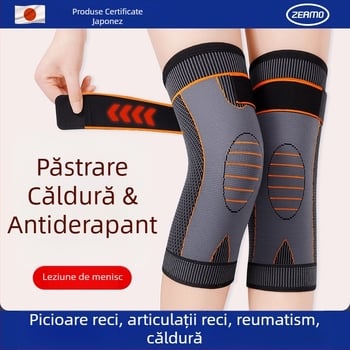 Bandă de încălzire pentru genunchi cu Mugwort pentru adulți, protecție a genunchiului, material poliester, potrivită pentru baschet