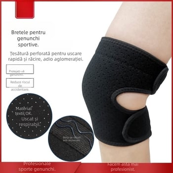 Genunchiere termice, subțiri, pentru sport, protecție pentru genunchi, unisex, pentru alergare, fitness, dans, sărit coarda, ciclism și drumeții