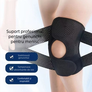 Genunchiere sportive, ușoare, reglabile, protecție pentru patelă și menisc, pentru ciclism, drumeții și baschet