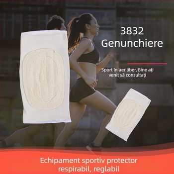 Protecție de genunchi pentru sport, bărbați, baschet și alergare, protector subțire din silicon, antialunecare, pentru exterior