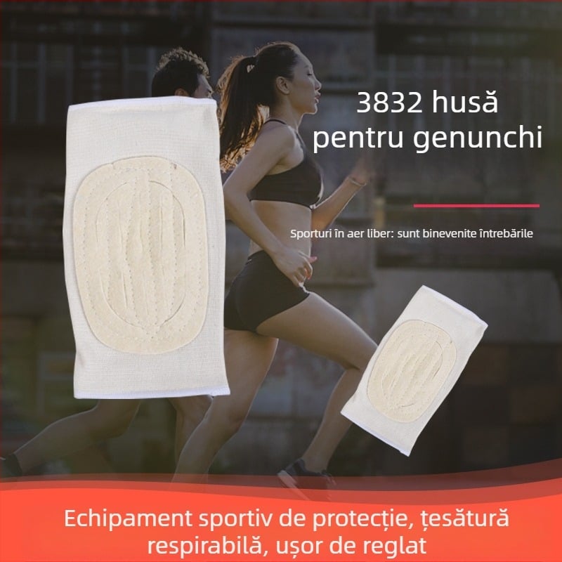 Genunchiere pentru bărbați, sport, elastice, model ușor de vară, protecție pentru articulația genunchiului, pentru baschet și alergare, antiderapante, silicon