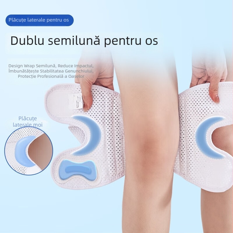 Orteză medicală pentru genunchi, protecție a meniscului, încălzire în alergare, stabilizare a rotulei, echipament de protecție pentru articulații.