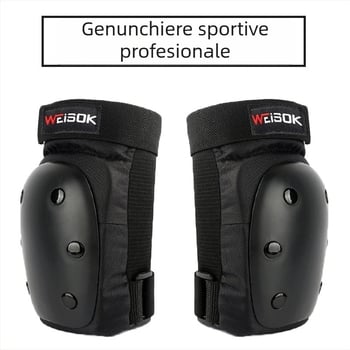 Protecții pentru genunchi cu carcasă PP și pernă EVA; protecție pentru skateboard, longboard, patinaj pe role, schi și ciclism.