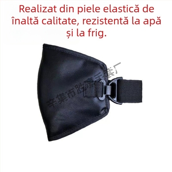 Genunchiere de iarnă cu căptușeală pufoasă pentru motociclete și biciclete electrice – groase, rezistente la vânt și impermeabile