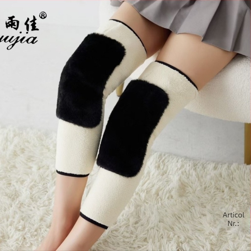 Jiayujia 726 orteză de genunchi cu bandă adezivă, plăcuță protectoare lungă 826, rezistentă la vânt și caldă, 45 cm elastică, protecție îngroșată