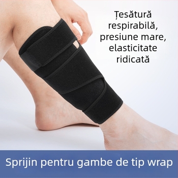 Protecție Spandex pentru gambe, respirabilă, înfășurabilă cu Velcro elastic, protecție sport pentru partea inferioară a piciorului