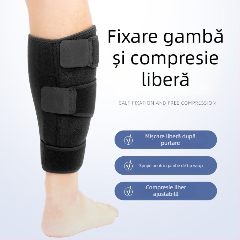 Protecție Spandex pentru gambe, respirabilă, înfășurabilă cu Velcro elastic, protecție sport pentru partea inferioară a piciorului