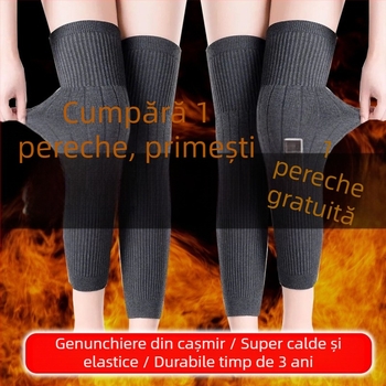 Genunchiere din cașmir, groase, prelungite, încălzire proprie pentru toamnă–iarna, unisex