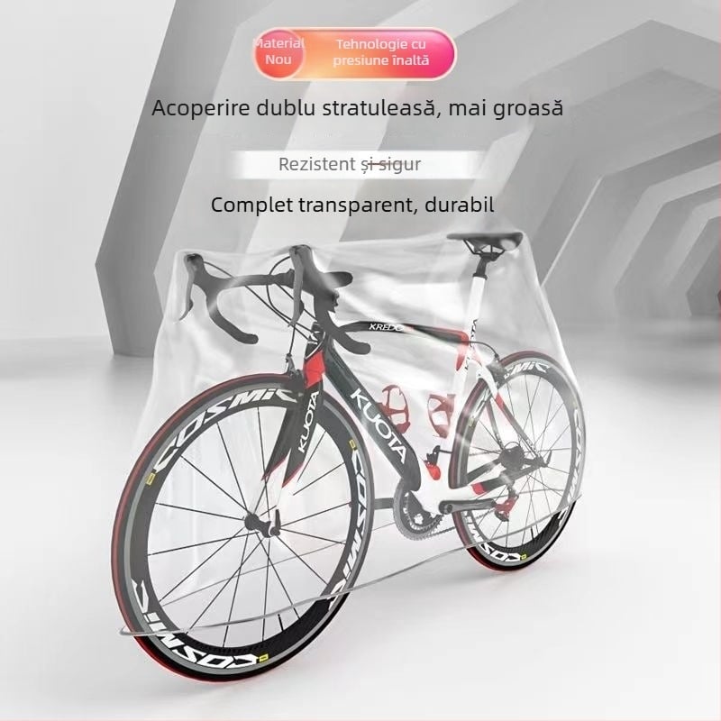 Husă impermeabilă pentru biciclete, inclusiv MTB și biciclete de drum; protecție împotriva soarelui și prafului; husă protectoare îngroșată pentru biciclete și vehicule electrice (Material: Alt; Capacitate: Alta; Scenarii aplicabile: Alte sporturi cu mingi