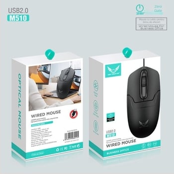 Mouse optic cablat cu 3 butoane, 1000dpi, design ergonomic