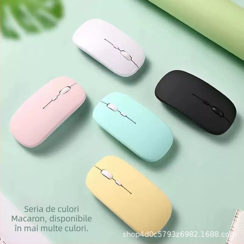 Boboro mouse optic wireless Bluetooth, 1000dpi, 2 butoane, design ergonomic, conectivitate 2.4GHz, până la 5 m, compatibil cu laptop