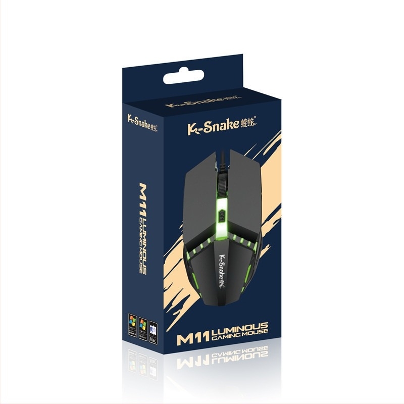 Viper M11 mouse optic USB cablat, pentru gaming, 3 butoane, rezoluție reglabilă în 3 niveluri