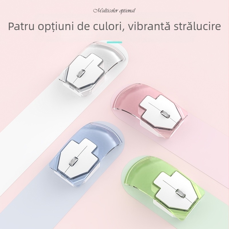 Mouse wireless cu mod dual 2.4G/Bluetooth, 3 butoane, Interfață Bluetooth