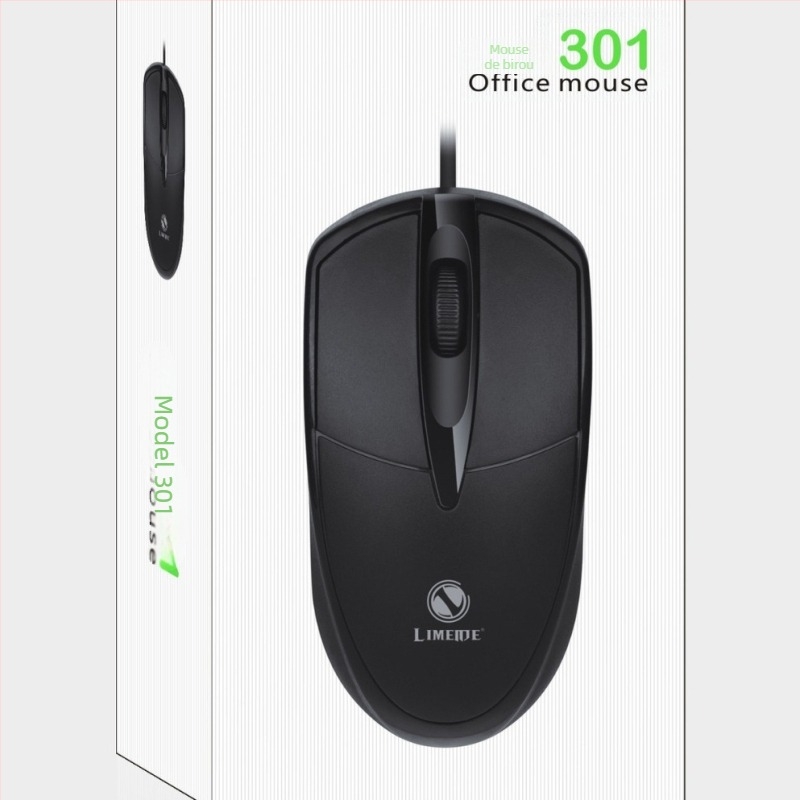 LIMEIDE Magnesium 301 mouse optic cablat USB, 3 butoane, pentru birou și gaming