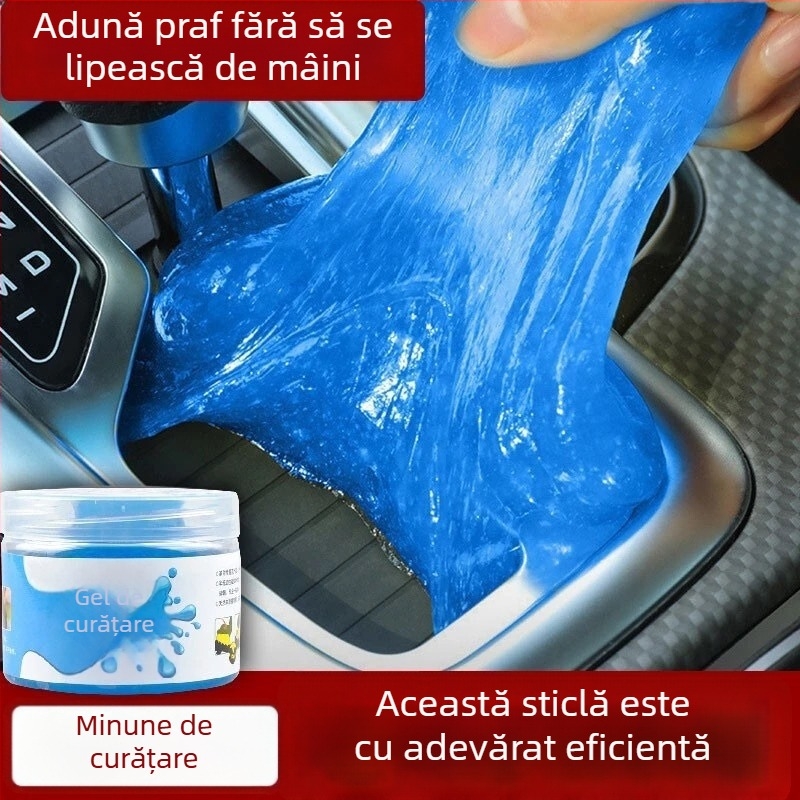 Gel de curățare din cauciuc moale pentru automobil – curățare a orificiilor de aer și a tastaturii, sigur pentru suprafețe