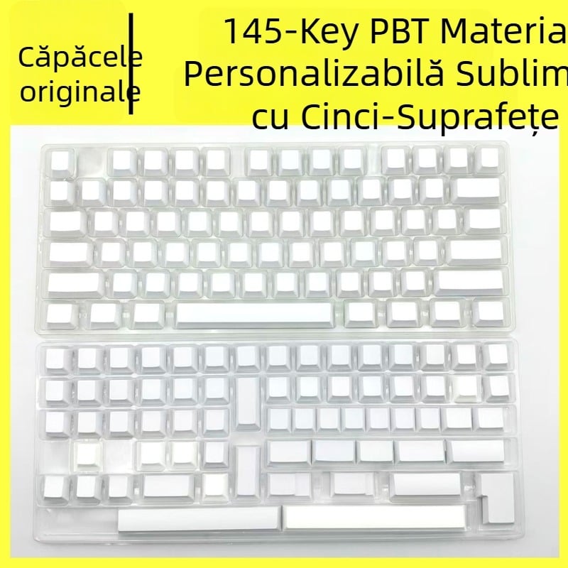 Cherry-height PBT keycaps pentru tastatură mecanică cu 61 de taste, sublimare pe cinci fețe, procesare personalizată