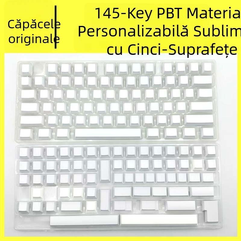 Cherry-height PBT keycaps pentru tastatură mecanică cu 61 de taste, sublimare pe cinci fețe, procesare personalizată