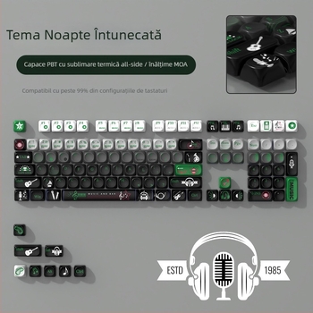 Capă de taste MOA tematică, personalizată, PBT sublimare, rezistentă la uzură, universal pentru tastaturi mecanice, garanție 1 an