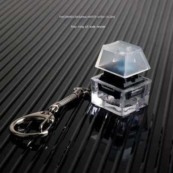 Tester pentru switch-uri de tastatură mecanică JKDK cu cheie Sugar Cube transparent, conectare prin cablu, personalizare suportată