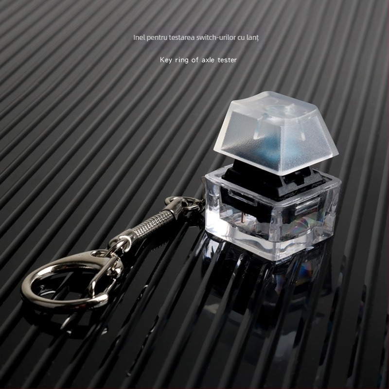 Tester pentru switch-uri de tastatură mecanică JKDK cu cheie Sugar Cube transparent, conectare prin cablu, personalizare suportată