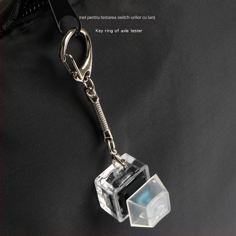 Tester pentru switch-uri de tastatură mecanică JKDK cu cheie Sugar Cube transparent, conectare prin cablu, personalizare suportată