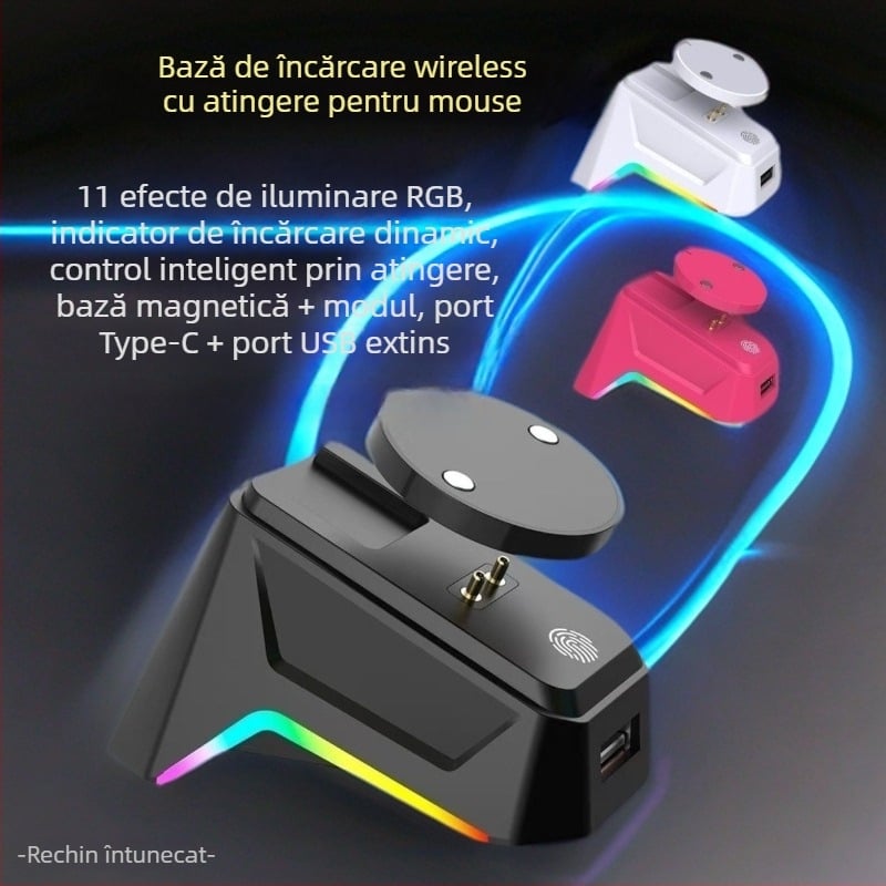 Logitech mouse fără fir bază de încărcare magnetică – dock universal pentru G Pro Wireless, G502X, G903 (generațiile 1–4) – conexiune prin cablu