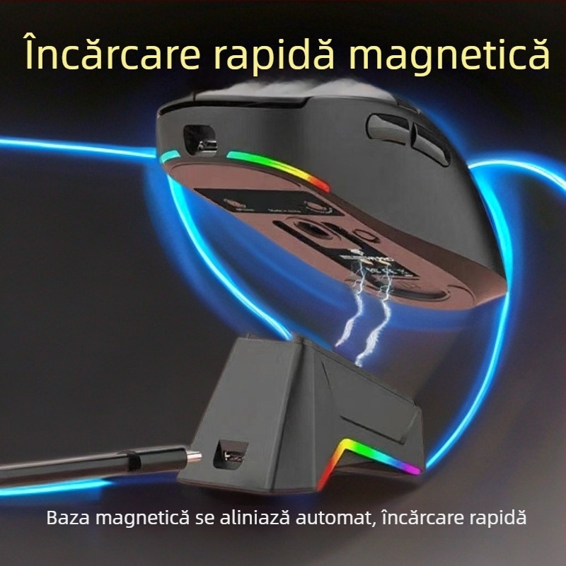 Logitech mouse fără fir bază de încărcare magnetică – dock universal pentru G Pro Wireless, G502X, G903 (generațiile 1–4) – conexiune prin cablu