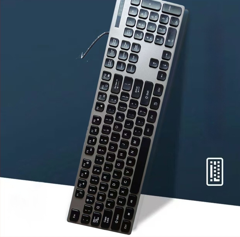 K816 tastatură cablată ultra-subțire, USB, 98+ taste, cablu 1,3 m, fără iluminare