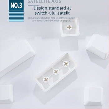 Capace din plastic pentru tastatură mecanică – goale, gata pentru sublimare, material original de înaltă calitate; Model YC-1; Cod Material 21152181528; Gaură universală în cruce; Personalizabil: Da