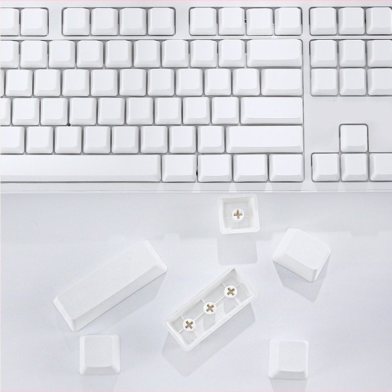 Capace din plastic pentru tastatură mecanică – goale, gata pentru sublimare, material original de înaltă calitate; Model YC-1; Cod Material 21152181528; Gaură universală în cruce; Personalizabil: Da