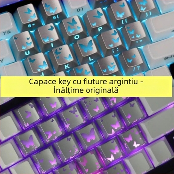 Set capace Love (fluture) pentru 21 taste, din plastic, pentru tastatură mecanică, greutate 50 g