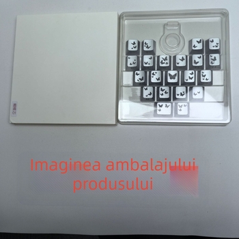 Set capace Love (fluture) pentru 21 taste, din plastic, pentru tastatură mecanică, greutate 50 g