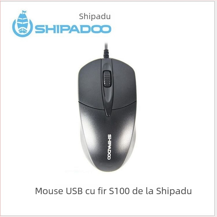 Mouse optic USB cablat S100, 3 butoane, 1000dpi