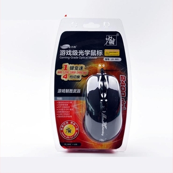 Mouse optic LX-305, 1600 DPI, 2 butoane, USB cu fir