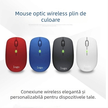 WM126 Mouse fără fir, USB 2.4GHz, 1000dpi optic, 3 butoane, derulare cu patru direcții