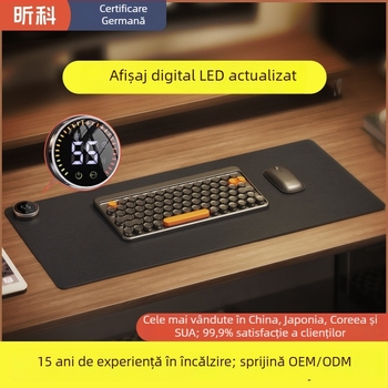 Padă de încălzire pentru birou Xinke, alimentare la priză, 220V, 80W, încălzire prin membrană electrică, PVC, control inteligent al temperaturii