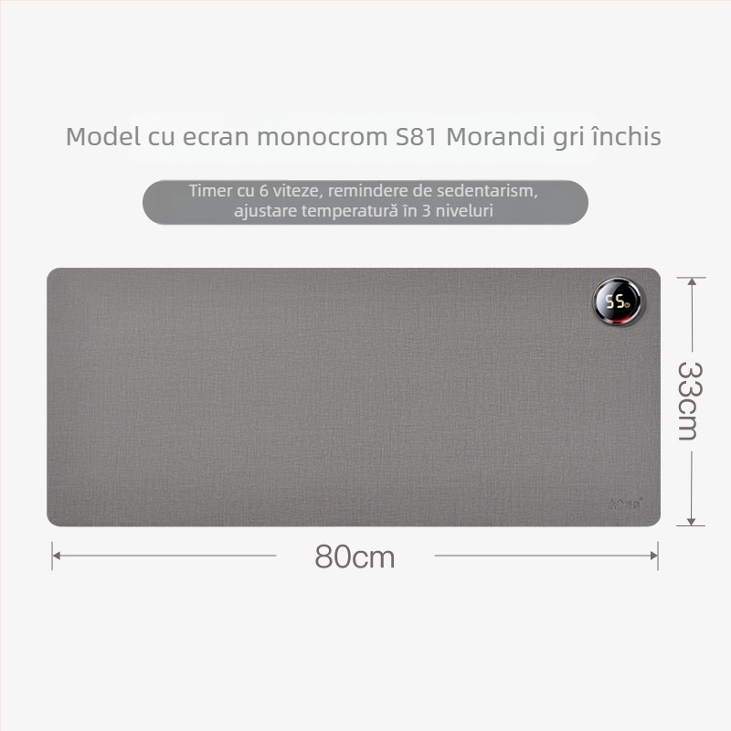 Padă de încălzire pentru birou Xinke, alimentare la priză, 220V, 80W, încălzire prin membrană electrică, PVC, control inteligent al temperaturii