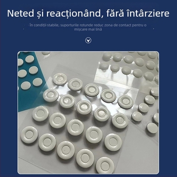 Etichete pentru picioarele mouse-ului din teflon, formă rotundă, pentru toate modelele, anti-alunecare și rezistente la uzură, grosime 0,6 mm (0,8–1,0 mm cu adeziv), lățime 6,5 mm, prelucrare mecanică, proces OEM