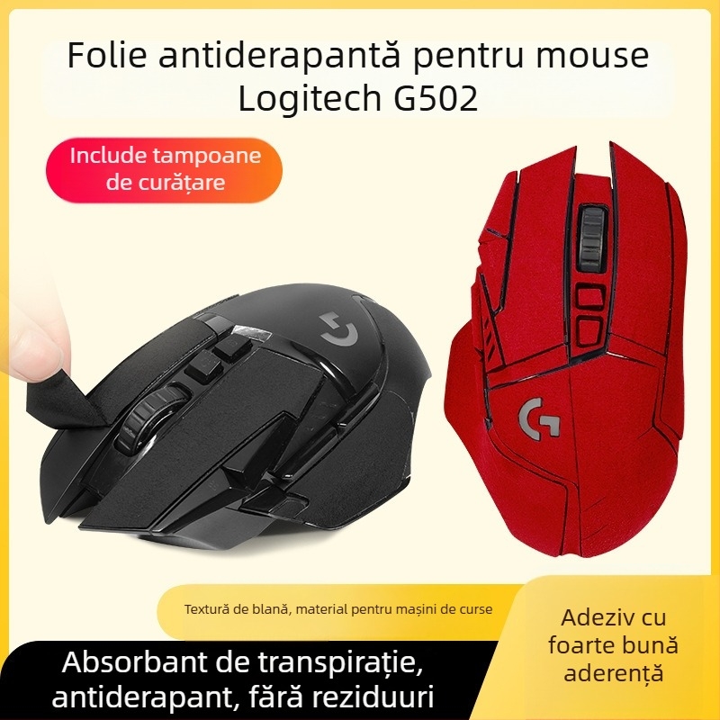 Pad de mouse Logitech G502 – anti-derapaj, absorbant de sudoare, rezistent la uzură, din cauciuc