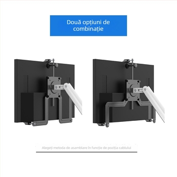 Suport pentru monitor, construcție din fier, cu mecanism de ridicare, compatibil cu monitoare de 17–32 inch, greutate 1 kg