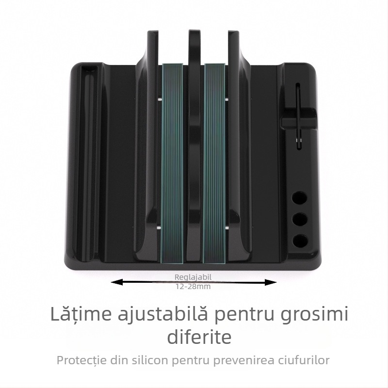 Suport pentru laptop — suport vertical de birou pentru MacBook Pro, ABS, 200 g, compatibil cu laptop, tabletă și telefon mobil